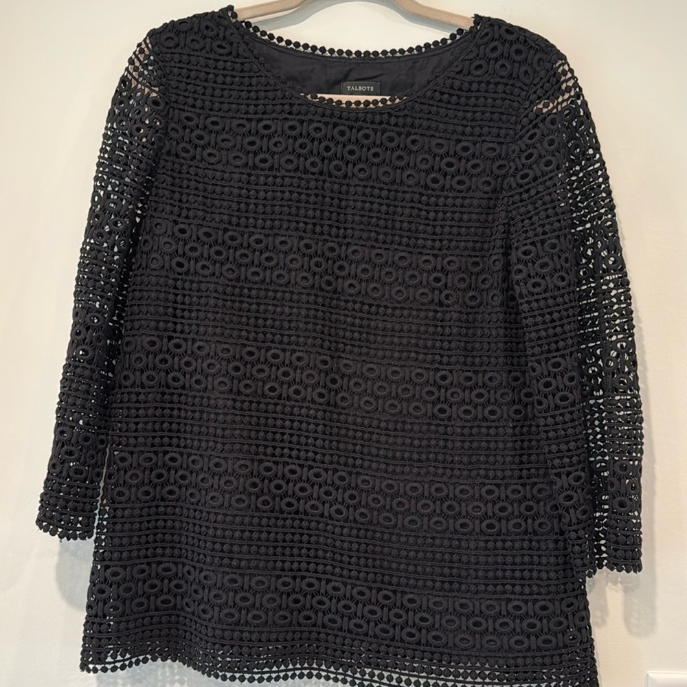 Talbots Crocheted Top